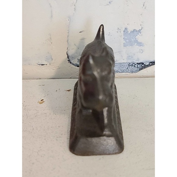Old original cast iron Hamilton Foundry Scotty Dog Paperweight c. 1930's - Picture 3 of 6